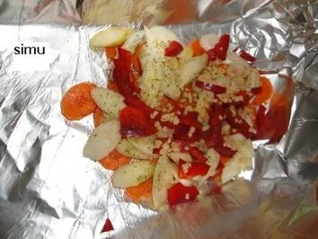 Rezept: Ofengemüse mit Hähnchen Bild Nr. 3 Ofengemüse mit Hähnchen - Rezept - Bild Nr. 3