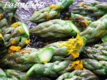 Tomatentagliatelle mit grünem Spargel in Orangensauce - Rezept - Bild Nr. 6