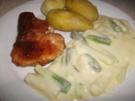 Grüner und weißer Spargel in Sauce Hollandaise und Beilagen - Rezept