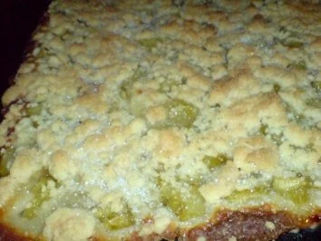 Rhabarberkuchen mit Puddingcreme - Rezept - Bild Nr. 2