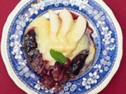 Münster mit Birne auf Traubenmus - Rezept - Bild Nr. 2