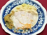 Rezept: Gedünsteter Nilbarsch mit Kartoffel-Selleriemus und Fenchelconfit Bild Nr. 2 Gedünsteter Nilbarsch mit Kartoffel-Selleriemus und Fenchelconfit - Rezept - Bild Nr. 2