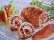 Gefüllte Putenröllchen - Rezept
