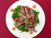 Feldsalat und Brunnenkresse mit Entrecote - Maltagliata - Rezept - Bild Nr. 2