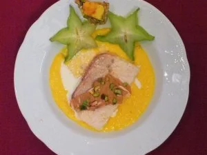 Rezept: Zimtparfait auf Mangospiegel - Bild Nr. 2 Zimtparfait auf Mangospiegel - - Rezept - Bild Nr. 2