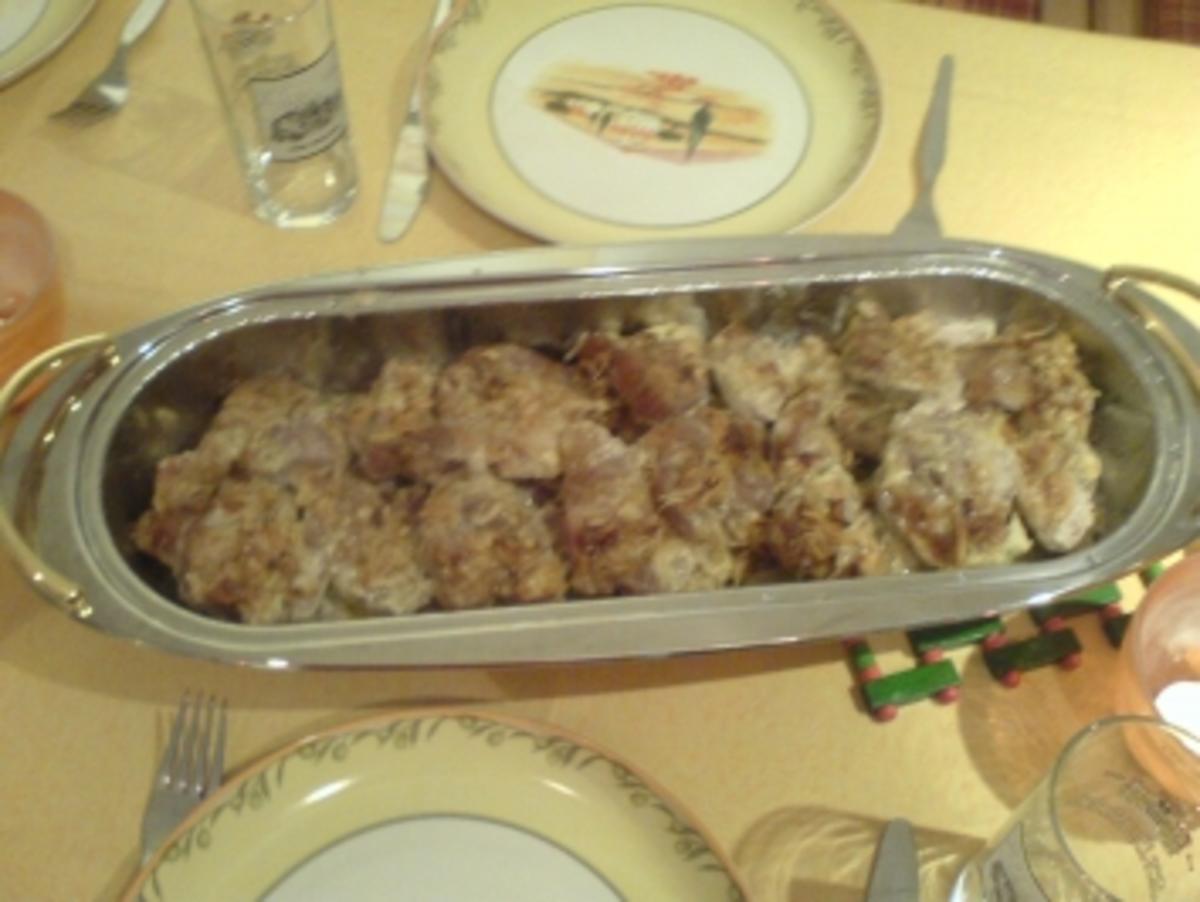 Zwiebelsahnesteaks - Rezept