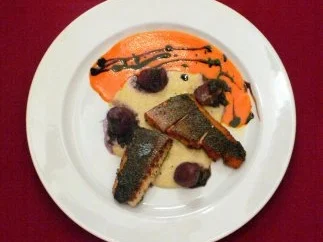 Rezept: Filet vom Red Drum mit Artischocken-Püree und Trüffelkartoffeln Bild Nr. 2 Filet vom Red Drum mit Artischocken-Püree und Trüffelkartoffeln - Rezept - Bild Nr. 2