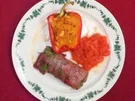 Lammfilet im Bärlauch-Schinken-Mantel mit gefüllter Paprika - Rezept - Bild Nr. 2