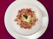 Knoblauch-Thymian-Risotto mit Mandeln, Mascarpone und Brotknusper - Rezept - Bild Nr. 2