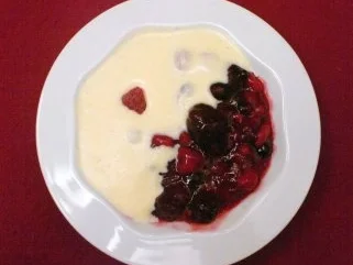 Rezept: Roote Grüte mit angedüdelter Vanillesoße Bild Nr. 2 Roote Grüte mit angedüdelter Vanillesoße - Rezept - Bild Nr. 2
