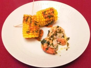 Scharfer Chilimais und Garnelen in Koriander - Rezept - Bild Nr. 2