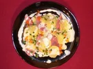 Kartoffelcarpaccio mit geräucherter Entenbrust und Forellenkaviar - Rezept - Bild Nr. 2