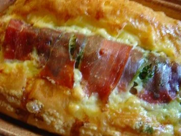 Rezept: Mini-Spargel-Auflauf mit Schinken, Käse und Bärlauch-Basilikum-Pesto s. Rezept Bild Nr. 2 Mini-Spargel-Auflauf mit Schinken, Käse und Bärlauch-Basilikum-Pesto s. Rezept - Rezept - Bild Nr. 2