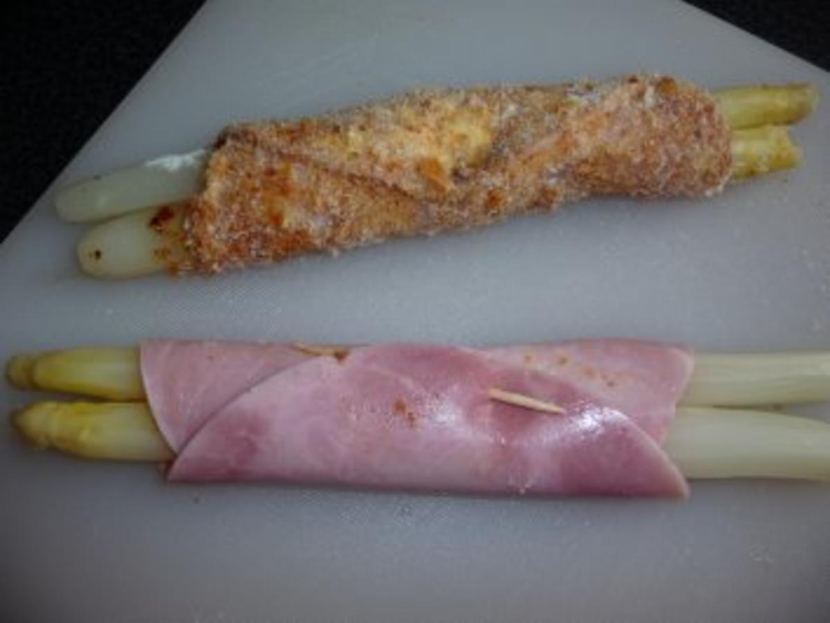 Spargel-Schinkenröllchen - Rezept mit Bild - kochbar.de