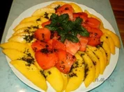 Mango-Erbeer-Carpaccio - Rezept