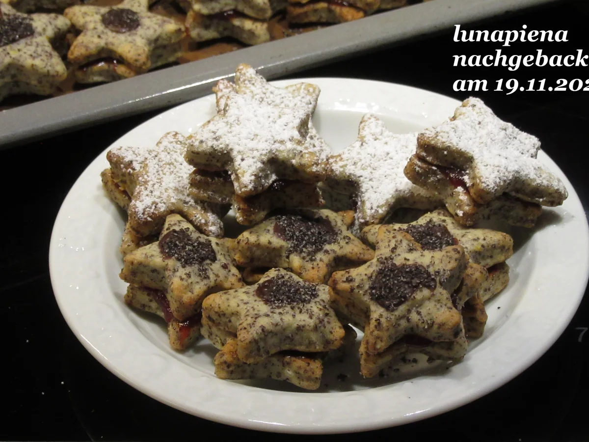 Mohn- Pflaumenmus- Plätzchen - Rezept - Bild Nr. 3