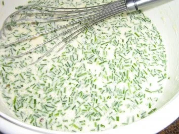 Rezept: Spargel im Teigmantel frittiert mit zweierlei Schinken Bild Nr. 3 Spargel im Teigmantel frittiert mit zweierlei Schinken - Rezept - Bild Nr. 3