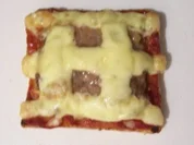 Rezept: Zwischensnack: Hackfleisch-Toast, รผberbacken Zwischensnack: Hackfleisch-Toast, รผberbacken - Rezept