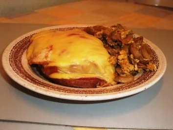 Rezept: Überbackenes Kassler auf Brot Überbackenes Kassler auf Brot - Rezept