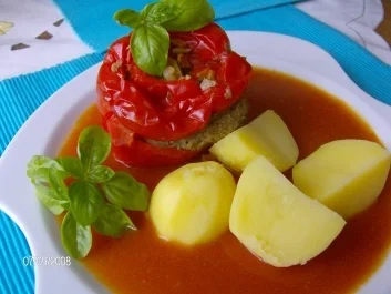 Rezept: Paprikaschoten gefüllt Paprikaschoten gefüllt - Rezept