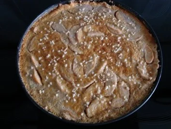 Apfel-Tarte mit Rahmguß - Rezept