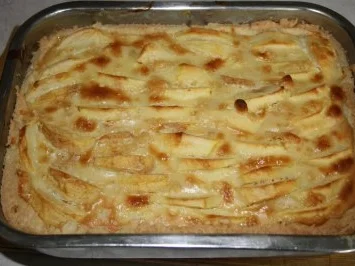 Rezept: Kuchen: Apfel und Marzipan in Teigrechteck Bild Nr. 5 Kuchen: Apfel und Marzipan in Teigrechteck - Rezept - Bild Nr. 5