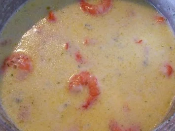 Kochen: Spargel mit Krabben-Sahne-Sauce - Rezept - Bild Nr. 2