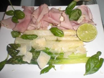 Rezept: Spargel grün weiß Spargel grün weiß - Rezept