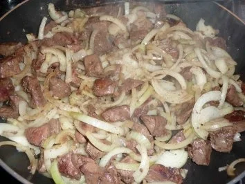 Zwiebel-Paprika-Leber - Rezept - Bild Nr. 6