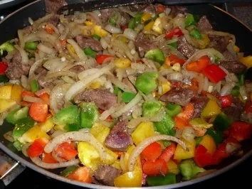 Zwiebel-Paprika-Leber - Rezept - Bild Nr. 8