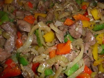 Zwiebel-Paprika-Leber - Rezept - Bild Nr. 10