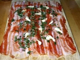 Rosmarin-Hähnchenbrust im Speckmantel an Steinpilzrahmsauce - Rezept - Bild Nr. 2