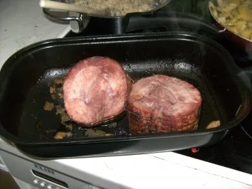 Putenrollbraten mit Risotto und Kartoffel-Bohnen-Gemüse - Rezept - Bild Nr. 5