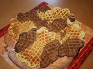 Rezept: "Gefleckte" Waffeln "Gefleckte" Waffeln - Rezept