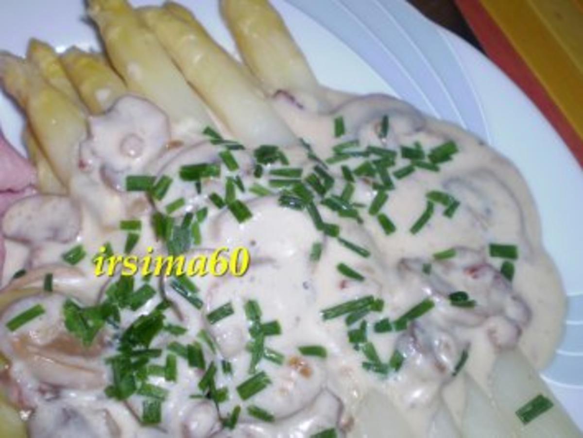 Spargel mit Champignonsoße - Rezept mit Bild - kochbar.de