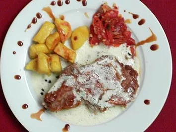 Kalbskotelett mit Salbeischaum, Tomaten und selbst gemachten Gnocchi - Rezept - Bild Nr. 9