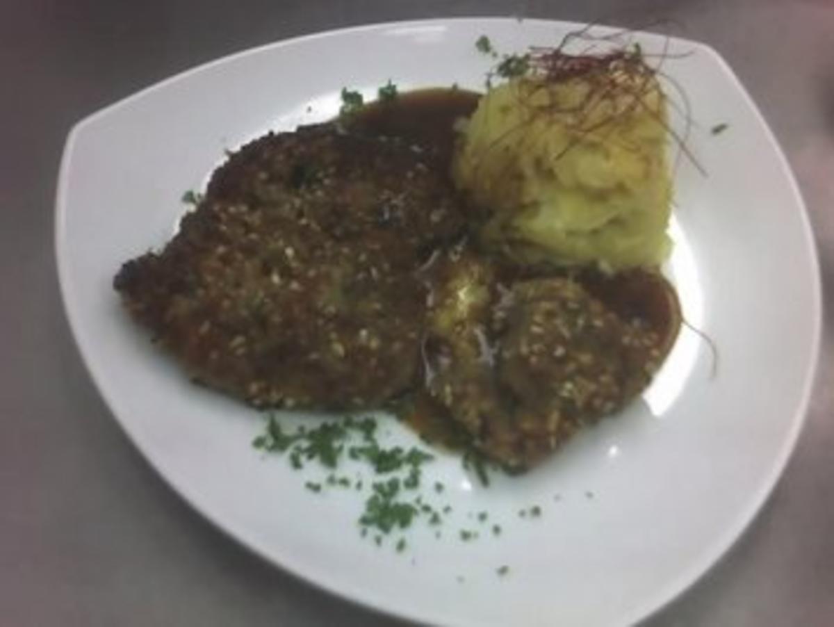 Bilder für Lammschnitzel mit Haselnusspanade - Rezept