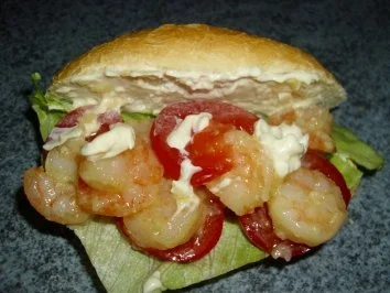 Rezept: Garnelen-Burger Garnelen-Burger - Rezept