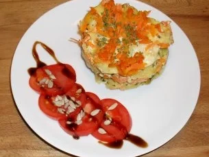 Rezept: Tortellini - Torte Tortellini - Torte - Rezept