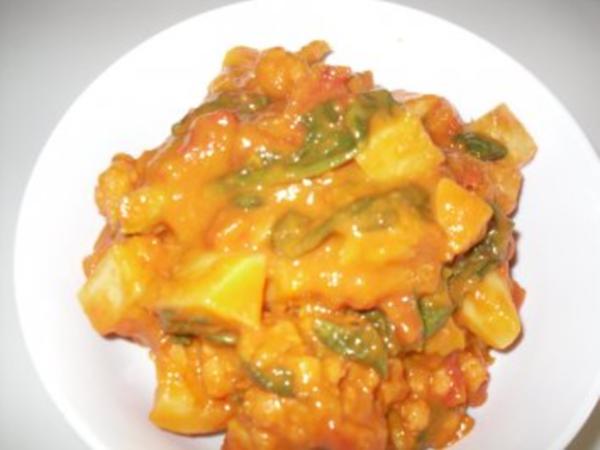 Kuerbis Blumenkohl Kokos Curry - einfach - 28 kcal/100g Kuerbis Blumenkohl Kokos Curry - einfach - 28 kcal/100g