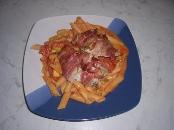 Rezept: Zucchini -Pasta mit Fisch Zucchini -Pasta mit Fisch - Rezept