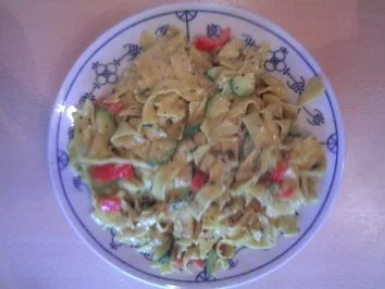 Chili - Bärlauch Nudeln ( ohne Fleisch ) - Rezept