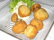 Gebackene Champignons mit Sauce - Rezept