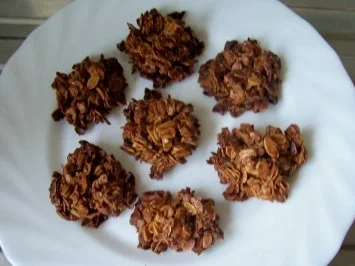 Backen: Schoko-Haferflocken-Häufchen - Rezept