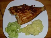 Rezept: Maischolle in Speck gebraten! Maischolle in Speck gebraten! - Rezept