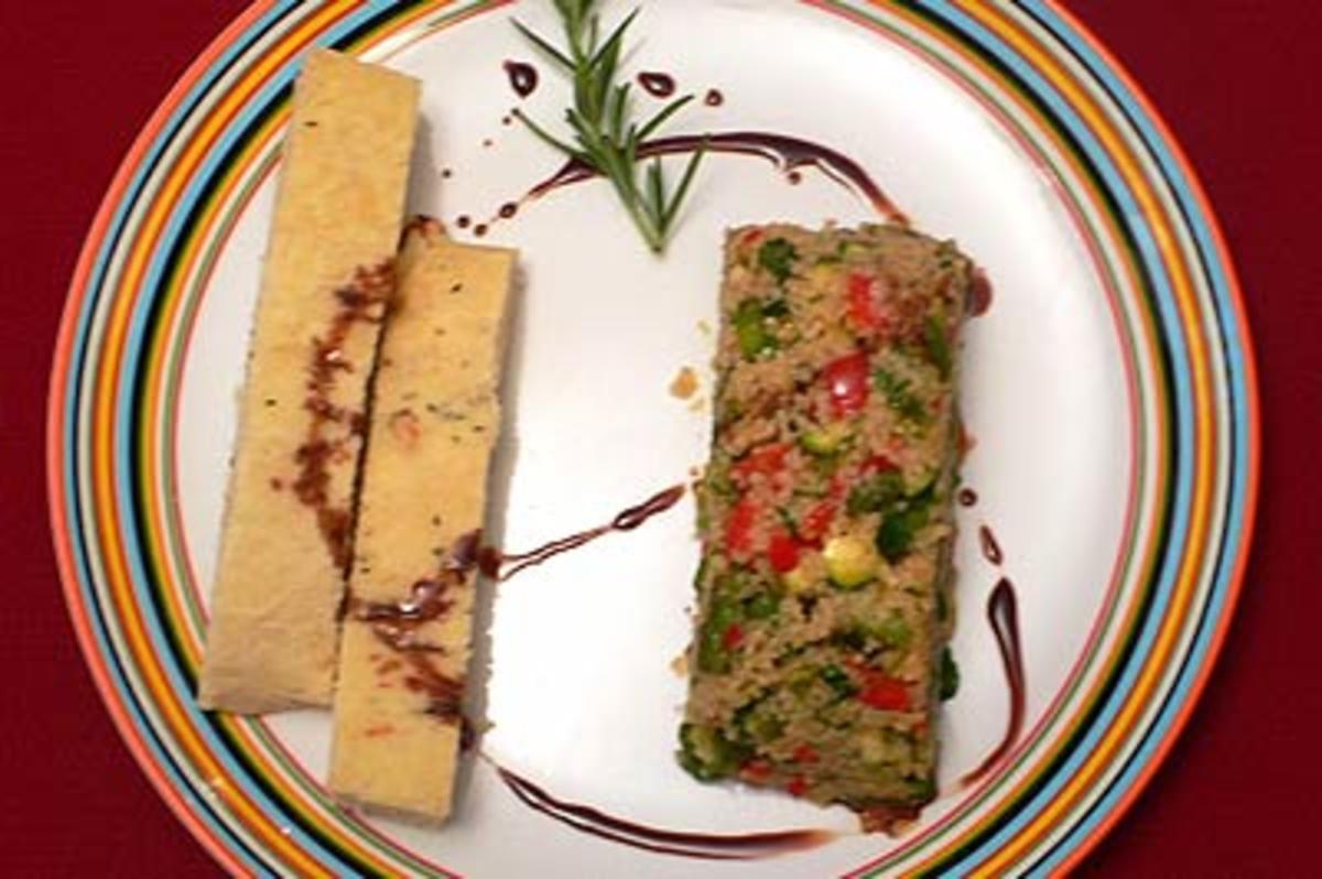 Bilder für Couscous-Salat mit grünem Spargel und Kräutern, dazu Rosmarin-Focaccia - Rezept