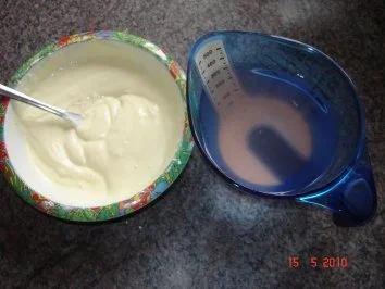 Kuchen + Torten : Rhabarberkuchen mit Puddinghaube - Rezept - Bild Nr. 4