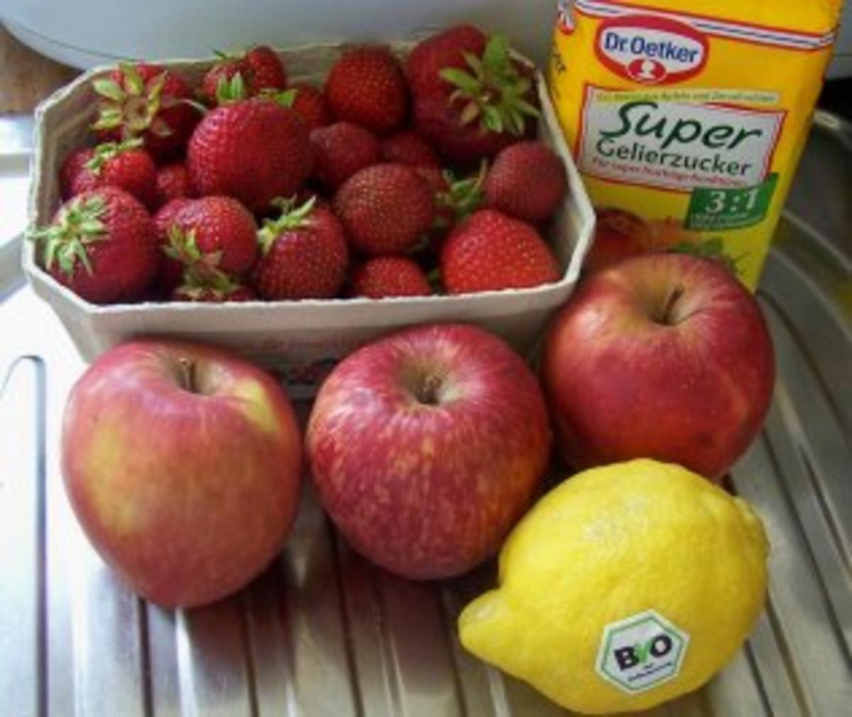 Einmachen: Apfel-Erdbeer-Marmelade - Rezept