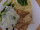 Mai-Scholle mit grünem Spargel unter einer Dillhaube - Rezept