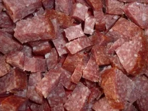 Spaghetti mit grünem Spargel an Käsesauce mit Salame di Napoli und Ziegenfeta - Rezept - Bild Nr. 4